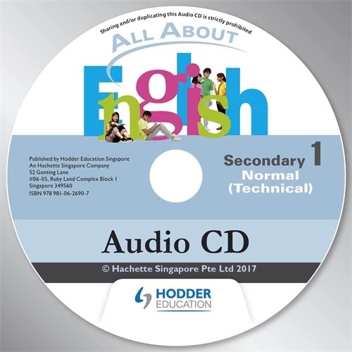 All About English: Secondary 1 Normal (Technical) Audio CD